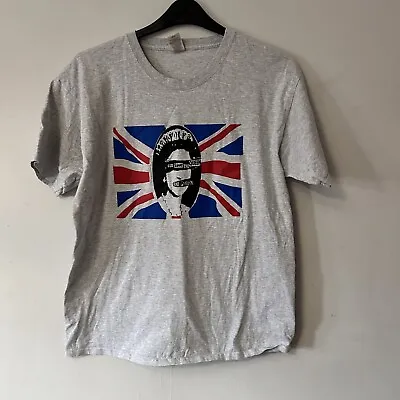 Buy Fruit Of The Loom Mens L Sex Pistols God Save The Queen Grey Tshirt Top • 19.99£