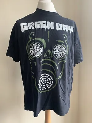 Buy Green Day Black Mens T Shirt XL Graphic Print Rock Band Concert Y2K • 25£