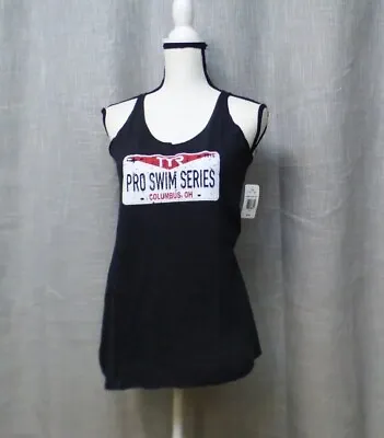 Buy TYR “Pro Swim Series” Women’s Tank Top Tunic, Black Heather, Size M • 13.49£