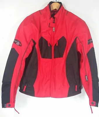 Buy Women's Schott Pro ESP Motorcycle Jacket Red And Black Small • 76.73£