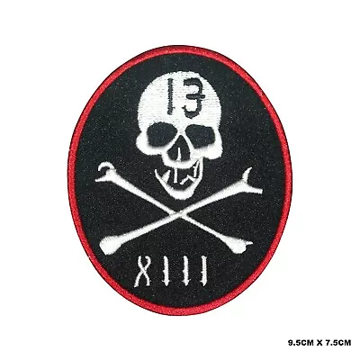 Buy Lucky 13 Biker Movie Embroidered Patch Iron On/Sew On Patch Batch For Clothes • 2.09£