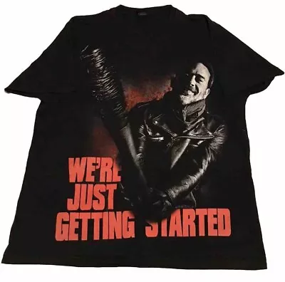 Buy The Walking Dead AMC Negan ‘where Just Getting Started’ Front/back Print Size XL • 12£