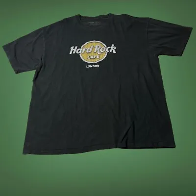 Buy Black Hard Rock Cafe T-Shirt Graphic Tee Music Travel Size XXL London UK • 9.95£