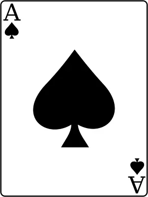 Buy Ace Of Spade Playing Card Iron On T Shirt Transfer A5 • 2.65£