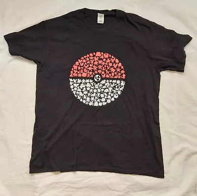 Buy Clothing - Pokemon T Shirt - Pokeball Design - Size L - Gildan Softstyle • 9.99£
