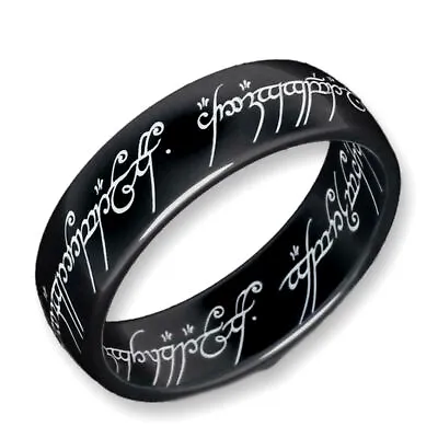 Buy Fashion Jewelry Lord Of The Rings One Ring Stainless Steel Mens Ring Size 6 - 11 • 9.53£