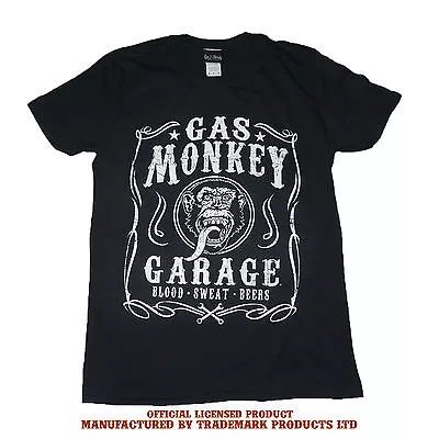 Buy OFFICIAL Gas Monkey T-Shirt Garage BLOOD SWEAT BEERS Fast N Loud S-2XL E5 • 10.95£
