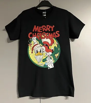 Buy Disney Donald Duck Merry Christmas T-Shirt. Size S. Brand New. FREE POSTAGE • 8.99£