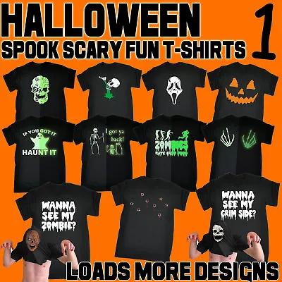 Buy Halloween Shirt T-Shirts Scary Spooky Fun Novelty T Shirts Cheap Costume Tees • 8.87£