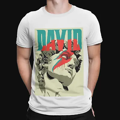 Buy Statue Of David Bowie T-Shirt - Cool Music Rebel Retro Legend ZigZag Oddity • 9.59£