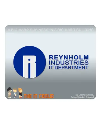 Buy The IT Crowd Inspired PC Computer Mouse Mat Reynholm Industries Design • 8.99£