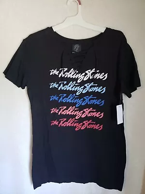 Buy Rolling Stones Women's Red White Blue Black Tee L (CCC) • 16.14£
