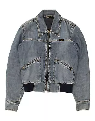 Buy WRANGLER Womens Denim Jacket UK 12 Medium Blue FR05 • 27.95£