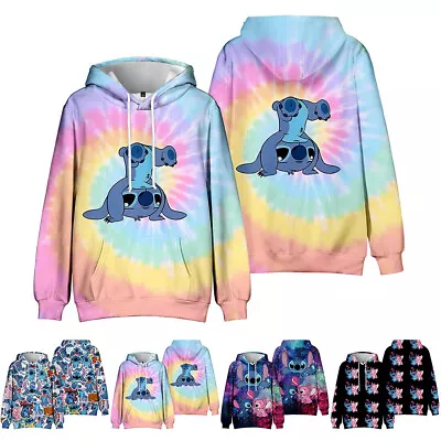 Buy Kid Boy Girl Lilo And Stitch Hoodies Tops Long Sleeve Sweater Sweatshirt Clothes • 9.09£