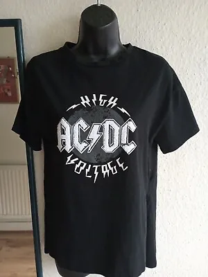 Buy AC/DC High Voltage 1975 Tour T-shirt Black Reissue Size Girls 12yrs VGC • 9.99£