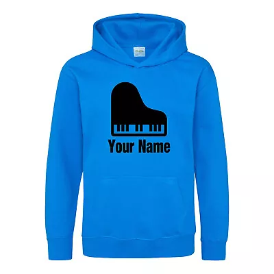 Buy Childs Hoodie Piano  Hoodie Personalised Kids Music Hoody Boys Girls • 16.99£