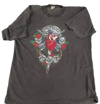 Buy 1990 Vintage Guns N Roses T-shirt Vintage Faded Tee • 140.75£