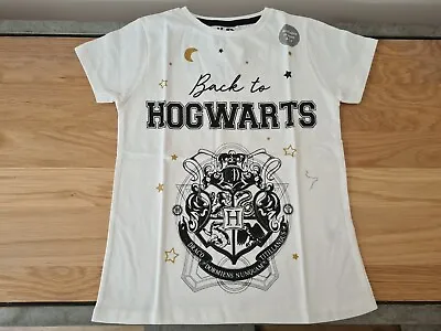 Buy Back To Hogwarts Harry Potter Gold Glitter Detail T- Shirt  • 8.99£