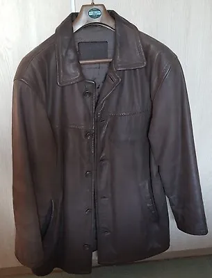 Buy C&A Cowhide Nubuck Leather Jacket Large • 28£
