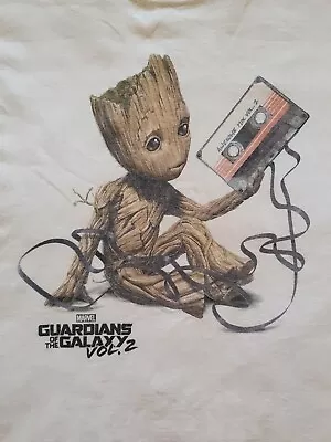 Buy Guardians Of The Galaxy Vol. 2 Groot Tape Men's Short Sleeve T-Shirt Size 2XL • 9.50£