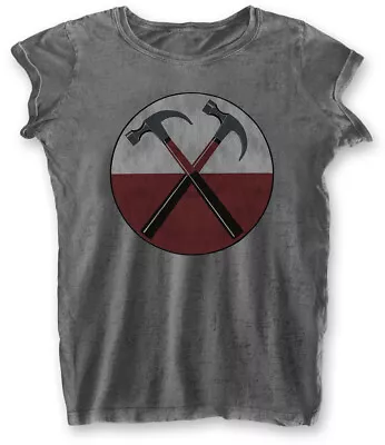 Buy Pink Floyd The Wall Hammers Grey Womens Burnout T-Shirt OFFICIAL • 15.19£