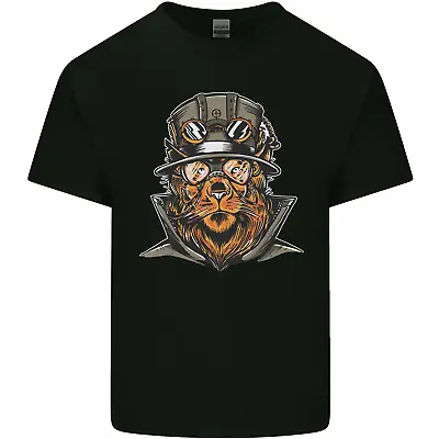 Buy Steampunk Lion Mens Cotton T-Shirt Tee Top • 10.99£