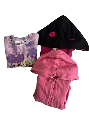 Buy Lot Of 3 Girls Sweatshirt And Hoodies LOL Carters 365 Kids Size Medium 7/8 • 20.11£