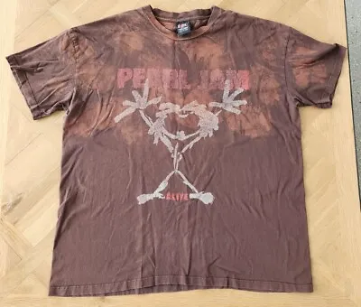 Buy Vintage Pearl Jam Alive Stickman Shirt 1990s GIANT Brand Tie Dye Ten Vedder • 184.35£