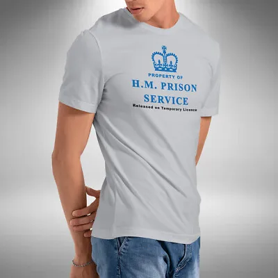 Buy Property Of HMP Prison Service T-Shirt Funny Release Christmas Gift Small To 5XL • 12.49£