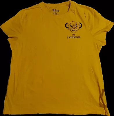 Buy Disney The Lion King Adults T-Shirt Simba  Short Sleeve Size XL 18-20 Eur 46-48 • 10.30£
