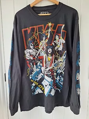 Buy KISS Official Merch End Of The Road Tour '23 MSG L/Sleeve T-Shirt Size L • 45£
