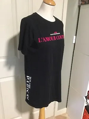 Buy River Island Black Pink T Shirt L Amour Couture 1988 Size 10 • 7£