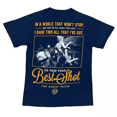Buy THE GHOST INSIDE 2013 Band Graphic T Shirt Hardcore Rock Blue Medium • 21.21£