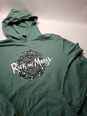 Buy Rick And Morty Hoodie Green Large Poetic Brands 2020 Cartoon Network  • 14£
