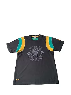Buy Nike Kaiser Chiefs T-shirt Mens Medium Black Embroidered Logo Vintage 2000s • 45.99£