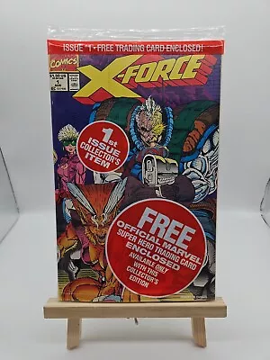 Buy X-Force #1: Sealed Polybag With Cable Trading Card! Marvel Comics (1991) • 4.95£