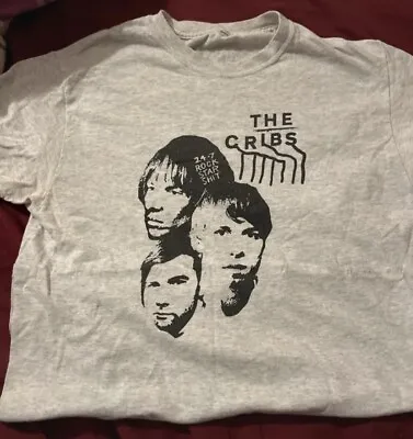 Buy The Cribs T Shirt Rare Grey Indie Rock Band Merch Tee Size Small • 14.50£