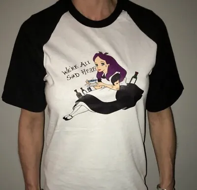 Buy Ladies Alice In Wonderland T Shirt RAGLAN Brightsideeclothing • 20.99£