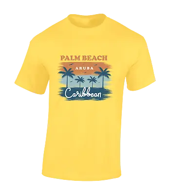 Buy Palm Beach Caribbean Mens T Shirt Cool Casual Summer Holiday Top Fashion New • 8.99£