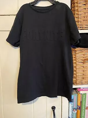 Buy Fortnite Boys Black T Shirt Age 9-11 Years • 2.99£
