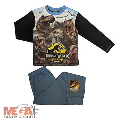 Buy Official Jurassic World Kids Pjs Dinosaur Boys Movie Character Pyjamas 4-10 Yrs • 8.99£
