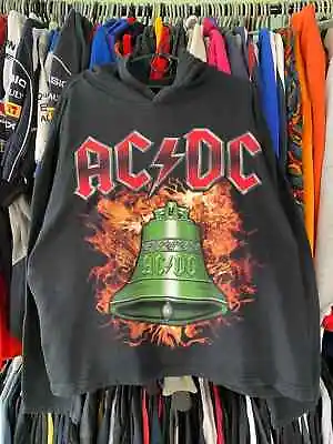Buy Vintage Acdc Black Hells Bells All Over Print Hoodie Men's Size S • 101.99£