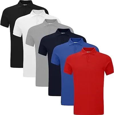 Buy 100% Cotton Premium Mens Womens Polo Shirts Pique Casual T-Shirts Top • 5.49£
