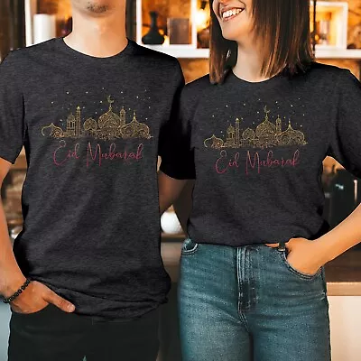 Buy TSHIRT(E2) Happy Eid Mubarak T-Shirt Ramadan Mubarak Ramadan Kareem Eid Al Fitr • 9.99£