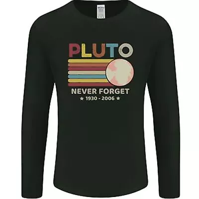 Buy Pluto Never Forget Space Astronomy Planet Mens Long Sleeve T-Shirt • 12.99£