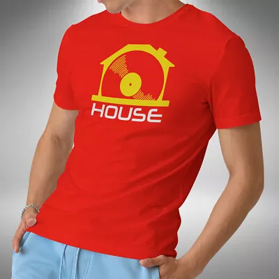 Buy House Music T-Shirt Record Vinyl Dance Funky Electro Retro DJ Small To 5XL • 9.99£
