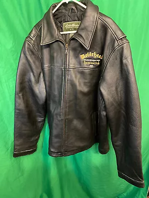 Buy Motorhead Hammered Tour Leather Crew Jacket Size 3XL • 321.47£