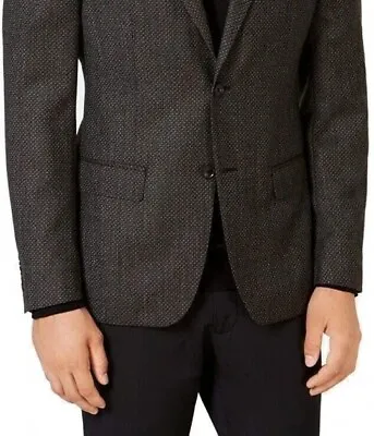 Buy DKNY Mens Hudson Two Button Blazer Jacket, Brown, 42 Short RRP $450 • 150£