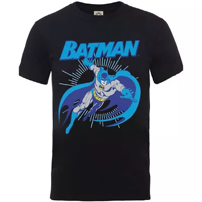 Buy Mens T-shirt Black Small DC Comics Batman Leap Original Justice League Official • 9.95£