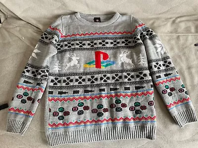 Buy PlayStation Console Christmas Jumper Ugly Sweater Numskull Size L UK16 • 10£